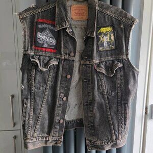 Wow - Vintage 1980's-1990's Levi's 70503 Battle Band Vest - Size L